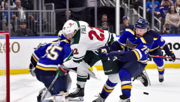 Kevin Fiala and the Minnesota Wild return to St. Louis on Saturday afternoon for the second time in just over a week. The teams are tied in the Central Division with 98 points.(Jeff Curry-USA TODAY Sports)