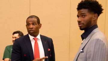 Colorado football quarterback Shedeur Sanders and his father, and Buffs coach, Deion Sanders, represent an NIL metaphor says OutKick's Grayson Weir Mandatory Credit: Tuscaloosa News