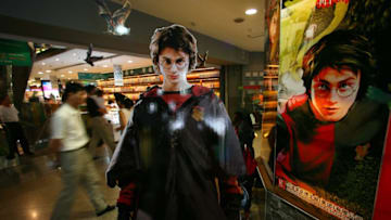 NANJING, CHINA - JULY 21: (CHINA OUT) Posters of the final chapter in the Harry Potter series 'Harry Potter and The Deathly Hallows', and Harry Potter are seen at a bookstore on July 21, 2007 in Nanjing of Jiangsu Province, China. China National Publications Import and Export Corporation, China's largest foreign book trader, has imported 50,000 copies of Harry Potter and the Deathly Hallows, or about half of the total imports of the books in China. (Photo by China Photos/Getty Images)