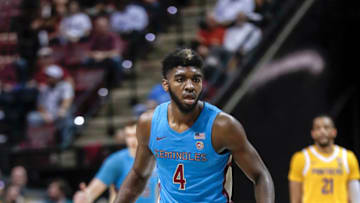 Florida State Seminoles forward Patrick Williams defends. (Photo by Don Juan Moore/Getty Images)