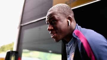 WATFORD, ENGLAND - SEPTEMBER 16: Benjamin Mendy of Manchester City arrives at the stadium prior to the Premier League match between Watford and Manchester City at Vicarage Road on September 16, 2017 in Watford, England. (Photo by Dan Mullan/Getty Images)