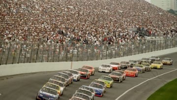 11 Feb 1999: A general view of the Gatorade 125''s race two start during the NASCAR Daytona 500 Speedweek at the Daytona International Speedway in Daytona, Florida. Mandatory Credit: David Taylor /Allsport