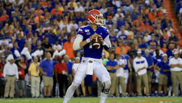 GAINESVILLE, FLORIDA - SEPTEMBER 07: Feleipe Franks #13 of the Florida Gators attempts a pass during the game against the Tennessee Martin Skyhawks at Ben Hill Griffin Stadium on September 07, 2019 in Gainesville, Florida. (Photo by Sam Greenwood/Getty Images)