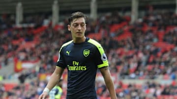 SUNDERLAND, ENGLAND - OCTOBER 29: Mesut Ozil of Arsenal during the Premier League match between Sunderland and Arsenal at Stadium of Light on October 29, 2016 in Sunderland, England. (Photo by Stuart MacFarlane/Arsenal FC via Getty Images)