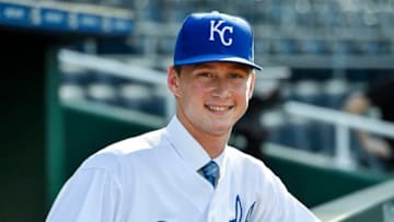 Right-handed pitcher Brady Singer, the Kansas City Royals' top pick of the 2018 draft (John Sleezer/Kansas City Star/TNS via Getty Images)