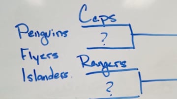 The New York Rangers Possible 2015-2016 Divisional Playoff Components. Taken on 3/31/16 by Frank Pickel