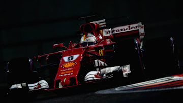 ABU DHABI, UNITED ARAB EMIRATES - NOVEMBER 24: Sebastian Vettel of Germany driving the (5) Scuderia Ferrari SF70H on track during practice for the Abu Dhabi Formula One Grand Prix at Yas Marina Circuit on November 24, 2017 in Abu Dhabi, United Arab Emirates. (Photo by Mark Thompson/Getty Images)