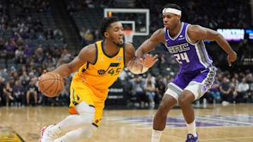 Utah Jazz guard Donovan Mitchell (Darren Yamashita-USA TODAY Sports)