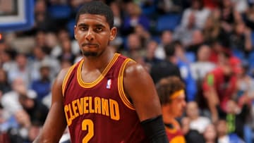 ORLANDO, FL - DECEMBER 13: Kyrie Irving #2 of the Cleveland Cavaliers looks on against the Orlando Magic during the game on December 13, 2013 at Amway Center in Orlando, Florida. NOTE TO USER: User expressly acknowledges and agrees that, by downloading and or using this photograph, User is consenting to the terms and conditions of the Getty Images License Agreement. Mandatory Copyright Notice: Copyright 2013 NBAE (Photo by Fernando Medina/NBAE via Getty Images)