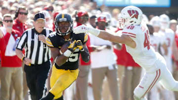 IOWA CITY, IOWA- OCTOBER 22: Running back Akrum Wadley