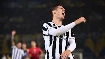 Juventus' Spanish forward Alvaro Morata reacts during the Italian Serie A football match between Hellas Verona and Juventus on October 30, 2021 at the Bentegodi stadium in Verona. (Photo by Marco BERTORELLO / AFP) (Photo by MARCO BERTORELLO/AFP via Getty Images)