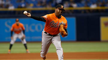 ST. PETERSBURG, FL - SEPTEMBER 30: Pitcher Mychal Givens