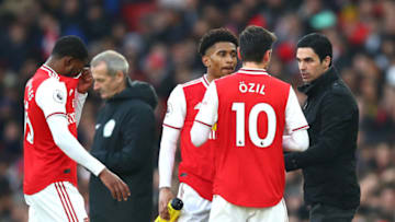 Arsenal, Reiss Nelson, Mesut Ozil (Photo by Julian Finney/Getty Images)