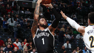 Brooklyn Nets D'Angelo Russell. Mandatory Copyright Notice: Copyright 2017 NBAE (Photo by Nathaniel S. Butler/NBAE via Getty Images)
