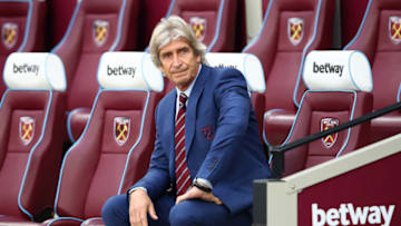 LONDON, ENGLAND - OCTOBER 05: Manuel Pellegrini, Manager of West Ham United looks on ahead of the Premier League match between West Ham United and Crystal Palace at London Stadium on October 05, 2019 in London, United Kingdom. (Photo by Julian Finney/Getty Images)