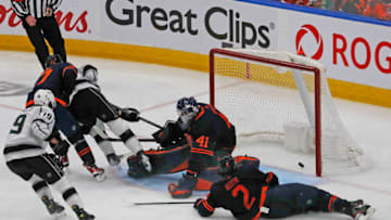 The Edmonton Oilers lose game 5 in Overtime. Mandatory Credit: Perry Nelson-USA TODAY Sports