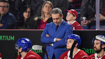 LAVAL, QC - DECEMBER 28: Head coach of the Laval Rocket Joel Bouchard. (Photo by Minas Panagiotakis/Getty Images)