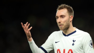 LONDON, ENGLAND - JANUARY 22: Christian Eriksen of Tottenham Hotspur during the Premier League match between Tottenham Hotspur and Norwich City at Tottenham Hotspur Stadium on January 22, 2020 in London, United Kingdom. (Photo by Marc Atkins/Getty Images)