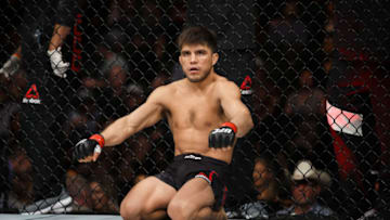 EDMONTON, AB - SEPTEMBER 09: Henry Cejudo prepares to fight Wilson Reis during UFC 215 at Rogers Place on September 9, 2017 in Edmonton, Canada. (Photo by Codie McLachlan/Getty Images)