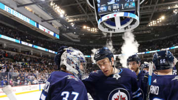 WINNIPEG, MB - JANUARY 7: Shawn Matthias. (Photo by Darcy Finley/NHLI via Getty Images). Winnipeg Jets