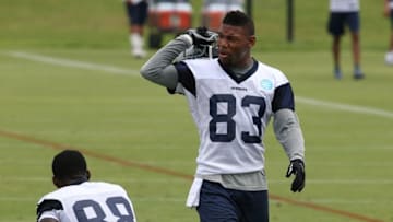 Jun 14, 2016; Irving, TX, USA; Dallas Cowboys receiver Terrance Williams (83) during minicamp at Dallas Cowboys Headquarters. Mandatory Credit: Matthew Emmons-USA TODAY Sports