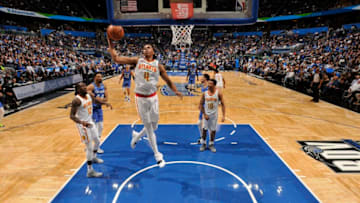 Deyonta Davis #4 of the Atlanta Hawks (Photo by Fernando Medina/NBAE via Getty Images)
