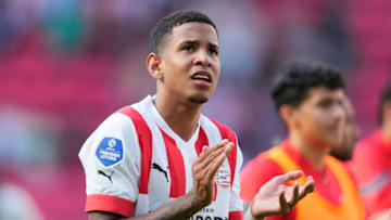 EINDHOVEN, NETHERLANDS - SEPTEMBER 11: Savio of PSV during the Dutch Eredivisie match between PSV v RKC Waalwijk at the Philips Stadium on September 11, 2022 in Eindhoven Netherlands (Photo by Photo Prestige/Soccrates/Getty Images)