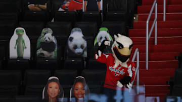 Slapshot, Washington Capitals Mandatory Credit: Geoff Burke-USA TODAY Sports