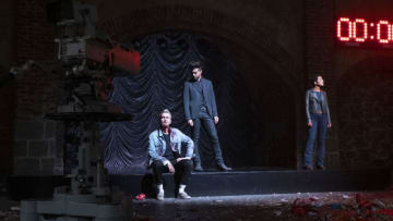 Dominic Cooper as Jesse Custer, Ruth Negga as Tulip O'Hare, Joseph Gilgun as Cassidy - Preacher _ Season 4, Episode 10 - Photo Credit: Lachlan Moore/AMC/Sony Pictures Television