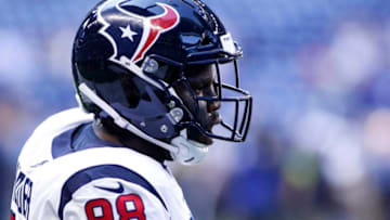 D.J. Reader #98 of the Houston Texans on the field during the game against the Indianapolis Colts at Lucas Oil Stadium. (Photo by Justin Casterline/Getty Images)