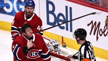 Apr 8, 2021; Montreal, Quebec, CAN; Montreal Canadiens Jake Allen Mandatory Credit: Jean-Yves Ahern-USA TODAY Sports
