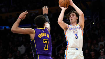 Josh Giddey #3 of the Oklahoma City Thunder (Photo by Kevork Djansezian/Getty Images)