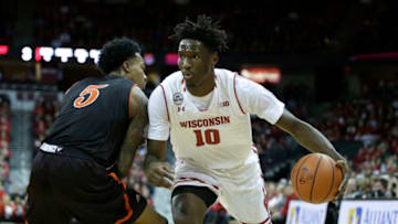 MADISON, WI - DECEMBER 07: Nigel Hayes