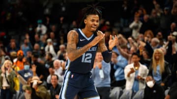 Memphis Grizzles guard Ja Morant will be a challenge for the Minnesota Timberwolves to slow down on Thursday night. Mandatory Credit: Petre Thomas-USA TODAY Sports