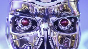 KITZBUEHEL, AUSTRIA - JANUARY 23: film requisite from terminator during the Climate Austrian World Summit on Hahnenkamm Race Weekend on January 23, 2020 in Kitzbuehel, Austria. (Photo by Martin Rauscher/SEPA.Media /Getty Images)
