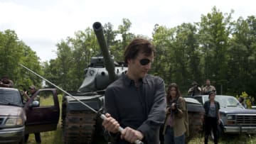 The Governor (David Morrissey), Alisha (Juliana Harkavay) and Tara (Alana Masterson) - The Walking Dead _ Season 4, Episode 8 - Photo Credit: Gene Page/AMC