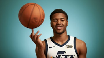 Utah Jazz guard Jared Butler (Photo by Joe Scarnici/Getty Images)