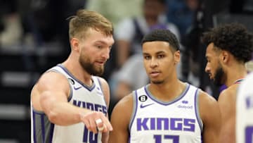 Sacramento Kings forward Domantas Sabonis and Keegan Murray.Darren Yamashita-USA TODAY Sports
