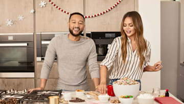 John Legend and Chrissy Teigan Legenday Muddy Buddies. Photo provided by Chex Mix