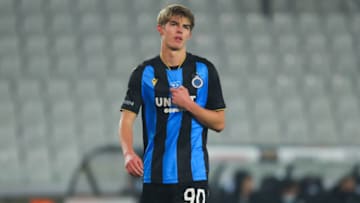 BRUGES, BELGIUM - DECEMBER 23: Charles De Ketelaere of Club Brugge during the Croky Cup Quarter Final match between Club Brugge and OH Leuven at the Jan Breydelstadion on December 23, 2021 in Bruges, Belgium. (Photo by Perry van de Leuvert/BSR Agency/Getty Images)