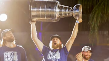 Steven Stamkos #91 of the Tampa Bay Lightning. (Photo by Douglas P. DeFelice/Getty Images)