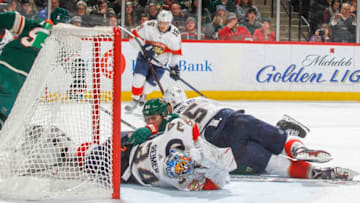 ST. PAUL, MN - JANUARY 2: Goalie James Reimer