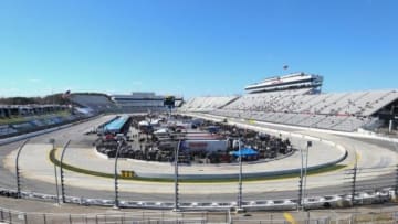 Mar 28, 2015; Martinsville, VA, USA; A general view of Martinsville Speedway in between practices for the Sprint Cup Series STP 500. Mandatory Credit: Randy Sartin-USA TODAY Sports