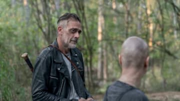 Jeffrey Dean Morgan as Negan, Samantha Morton as Alpha - The Walking Dead _ Season 10, Episode 11 - Photo Credit: Jace Downs/AMC