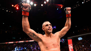 RIO DE JANEIRO, BRAZIL - JUNE 03: Vitor Belfort of Brazil celebrates after his unanimous-decision victory over Nate Marquardt in their middleweight bout during the UFC 212 event at Jeunesse Arena on June 3, 2017 in Rio de Janeiro, Brazil. (Photo by Jeff Bottari/Zuffa LLC/Zuffa LLC via Getty Images)