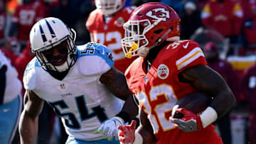 KANSAS CITY, MO - DECEMBER 18: Inside linebacker Avery Williamson (Photo by Reed Hoffmann/Getty Images)
