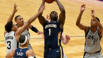 Zion Williamson #1 of the New Orleans Pelicans (Photo by Sean Gardner/Getty Images)