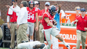OXFORD, MS - OCTOBER 14: Running back Jordan Wilkins