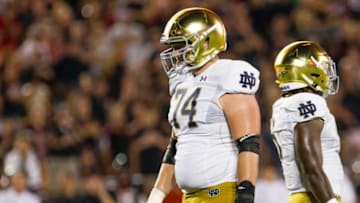 Left tackle Liam Eichenberg could be Notre Dame's highest selection in the 2021 NFL draft.5eae56e0b3a90 Image