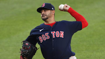 BALTIMORE, MARYLAND - MAY 10: Starting pitcher Martin Perez #54 of the Boston Red Sox works the first inning against the Baltimore Orioles at Oriole Park at Camden Yards on May 10, 2021 in Baltimore, Maryland. (Photo by Patrick Smith/Getty Images)